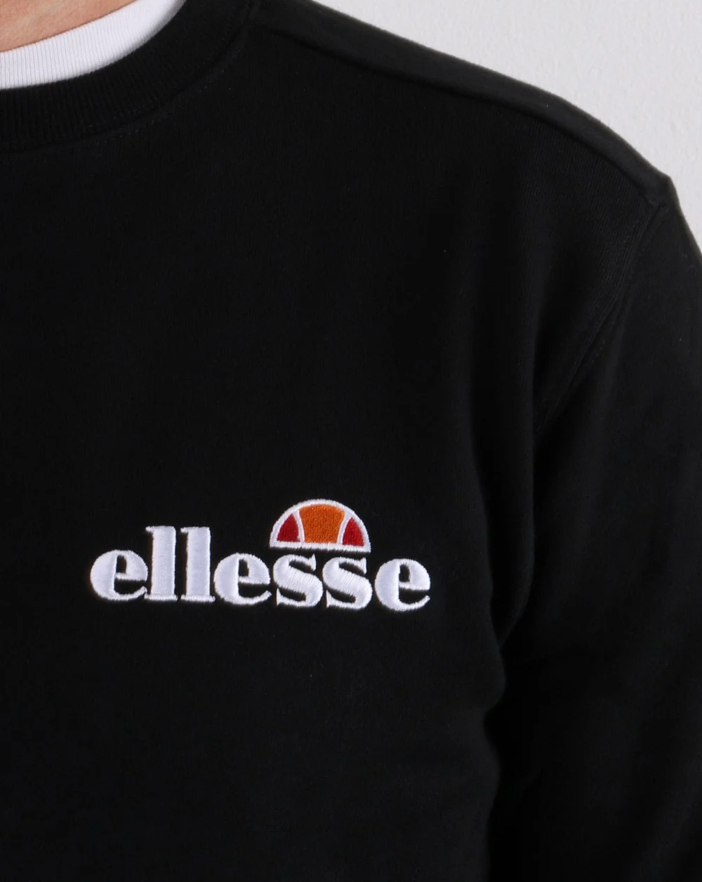 Ellesse Emb Logo Sweatshirt Black - Image 3