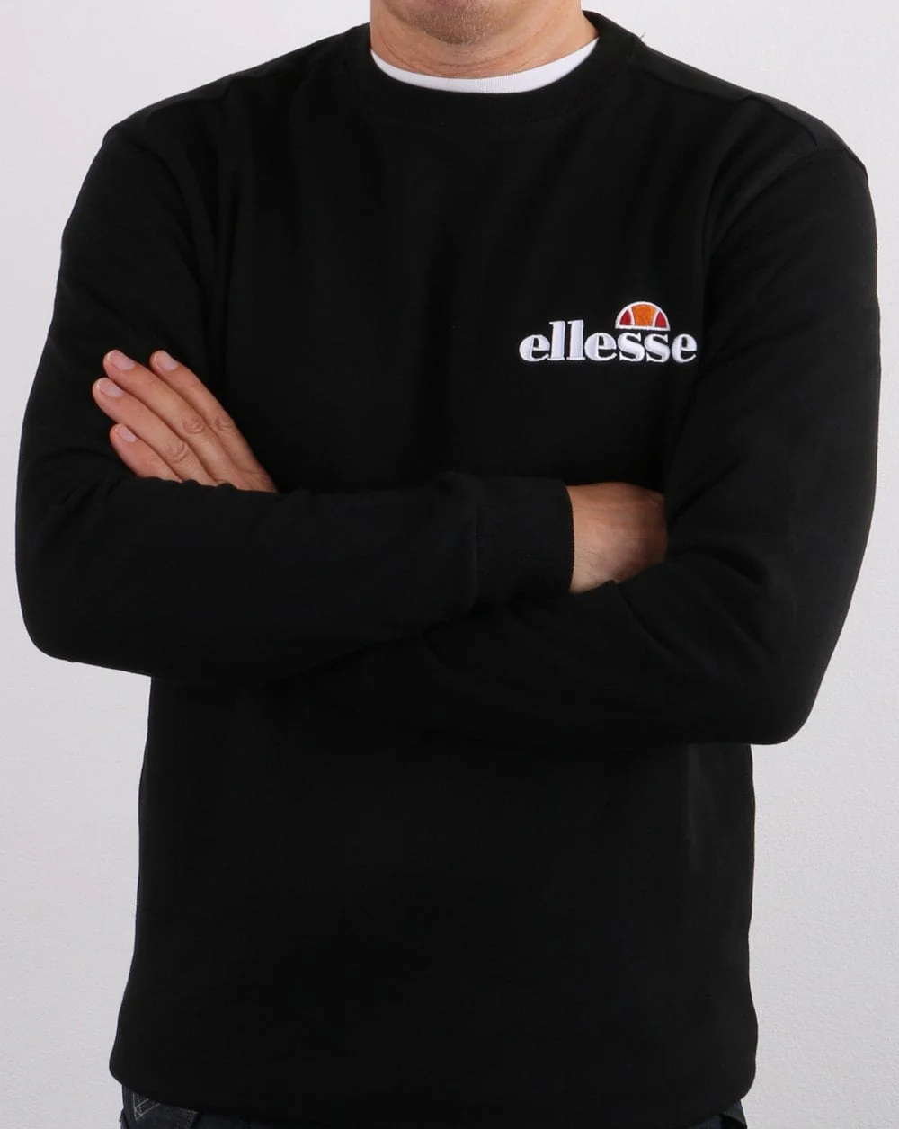 Ellesse Emb Logo Sweatshirt Black - Image 4