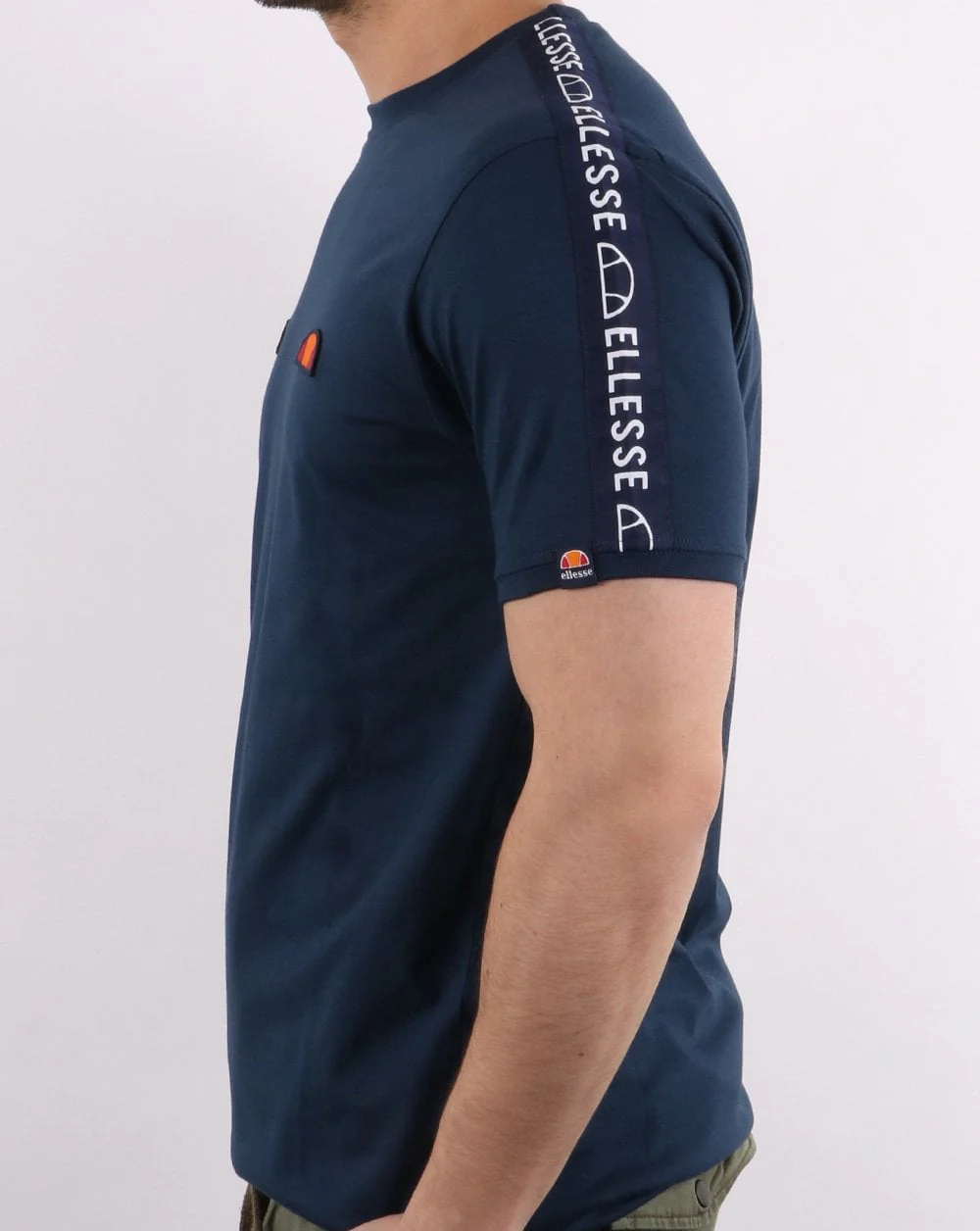 Ellesse Fede Taped T Shirt Navy - Image 3