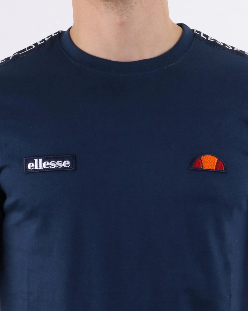 Ellesse Fede Taped T Shirt Navy - Image 5