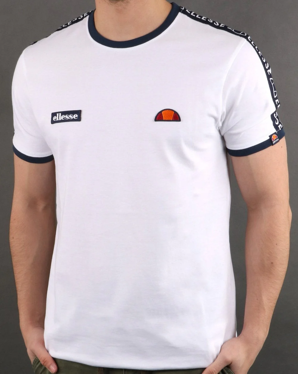 Ellesse Fede Taped T Shirt White - Image 3