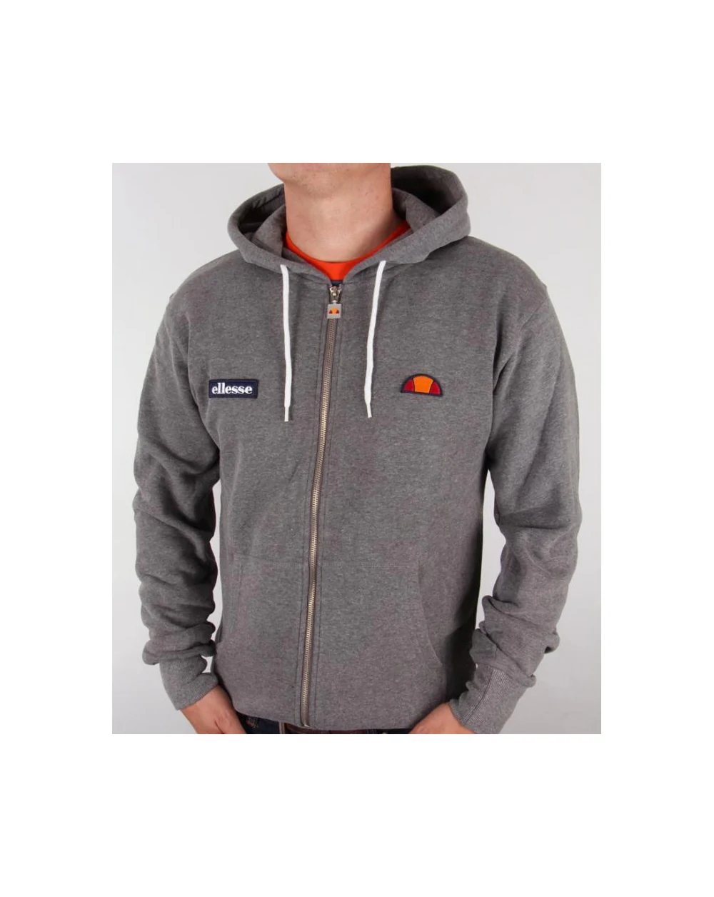 Ellesse Full Zip Hoodie Dark Grey