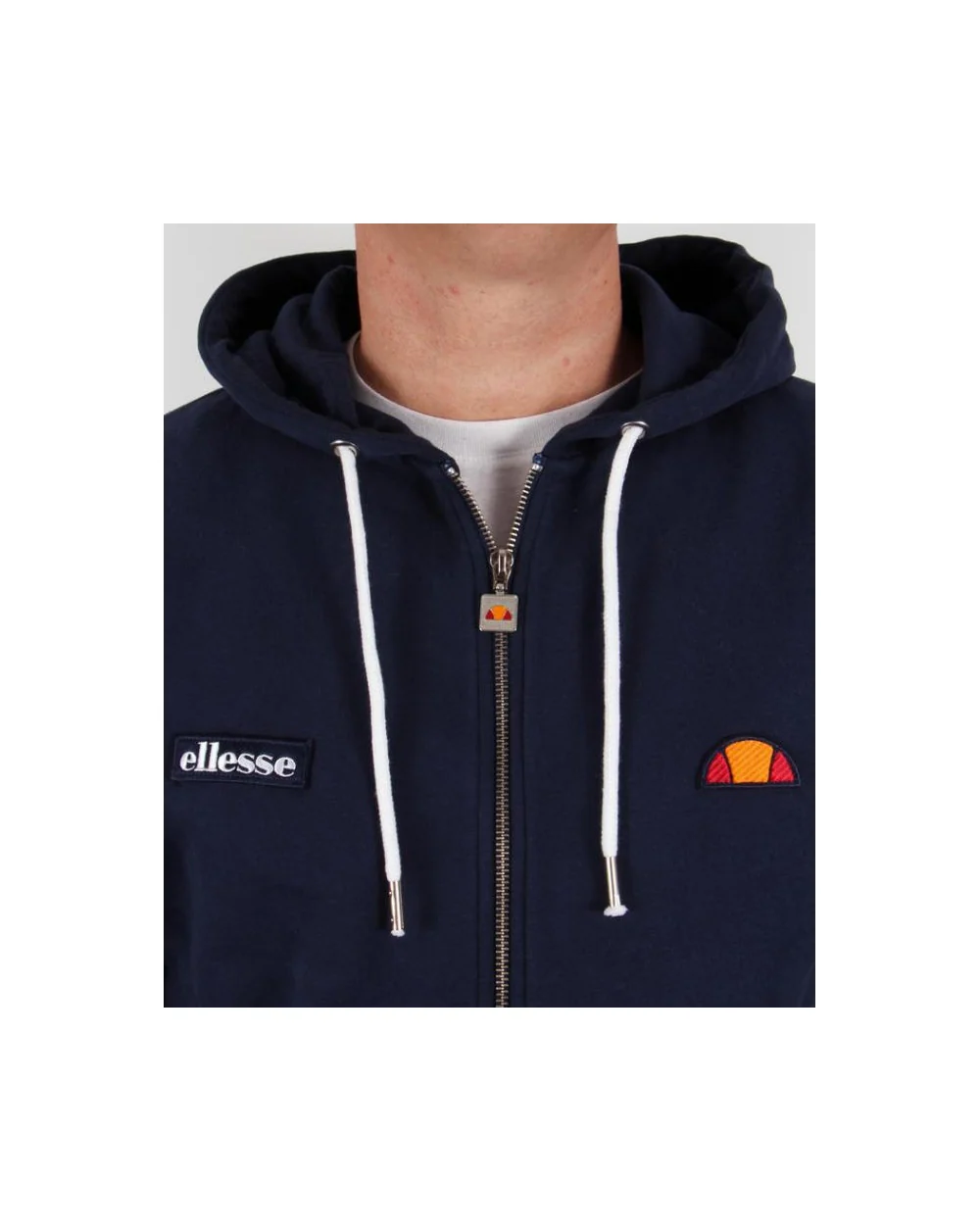 Ellesse Full Zip Hoodie Navy - Image 2