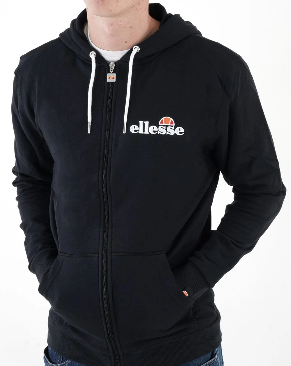 Ellesse Full Zip Hoody Black - Image 2