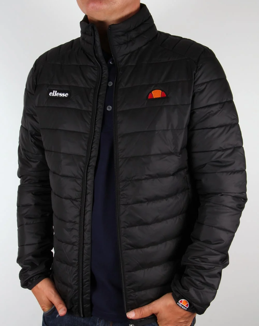 Ellesse Funnel Bubble Jacket Black - Image 4