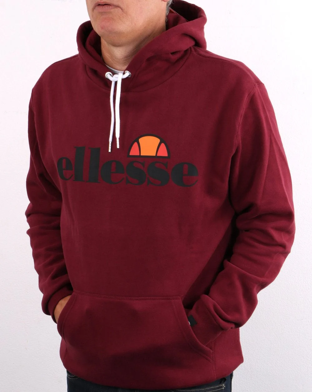 Ellesse Gottero Hoody Burgundy - Image 3