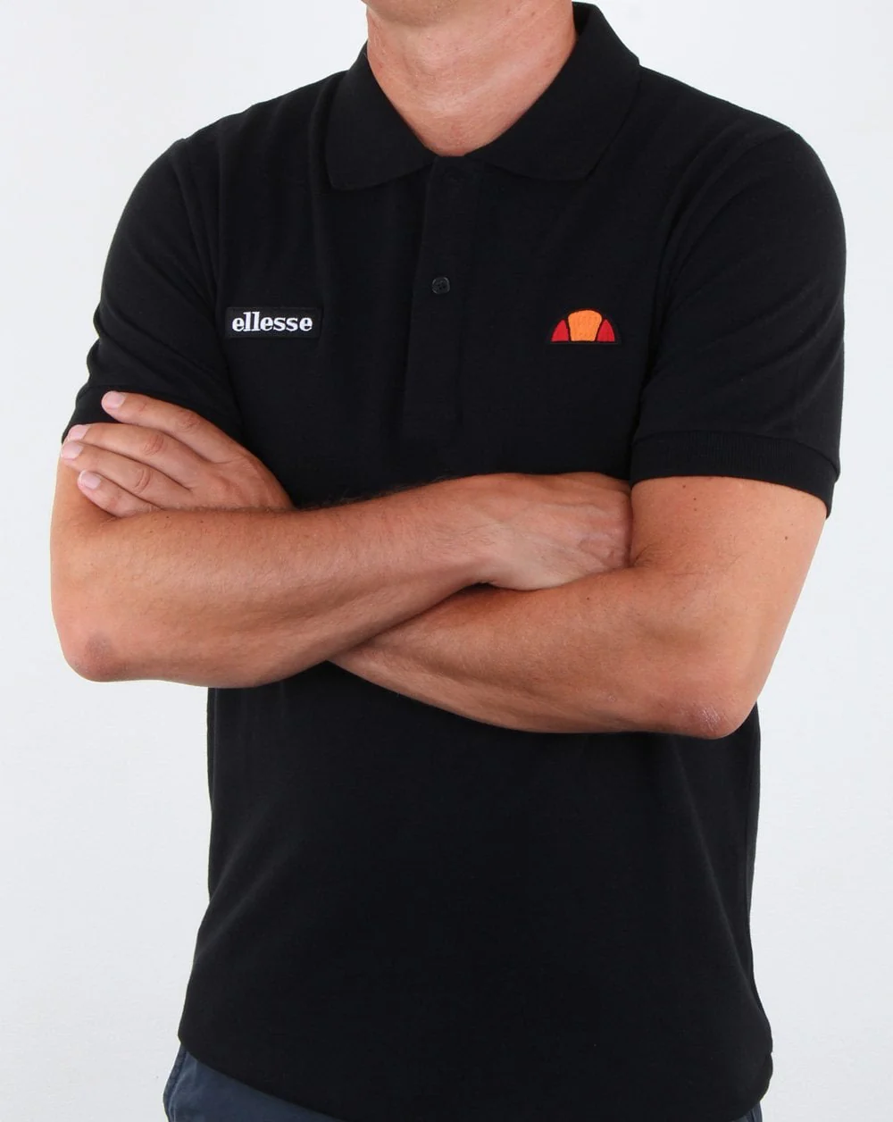 Ellesse Heritage Polo Shirt Black - Image 2