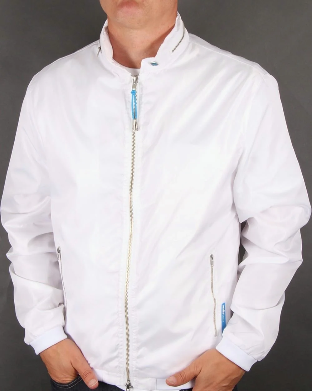 Ellesse Italia Apuan Bomber Jacket White - Image 3