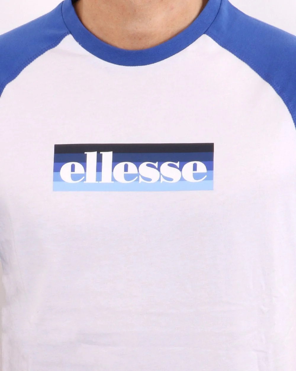 Ellesse Kershaw T Shirt White/Blue - Image 2
