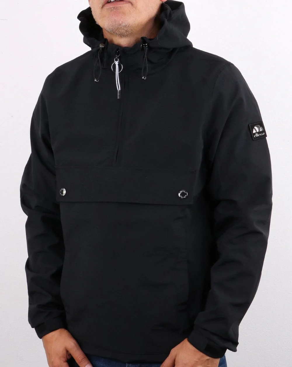 Ellesse Lancioni Overhead Jacket Black - Image 3