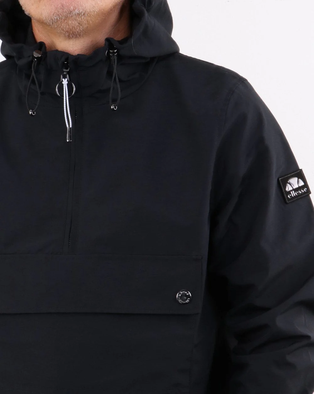 Ellesse Lancioni Overhead Jacket Black - Image 5