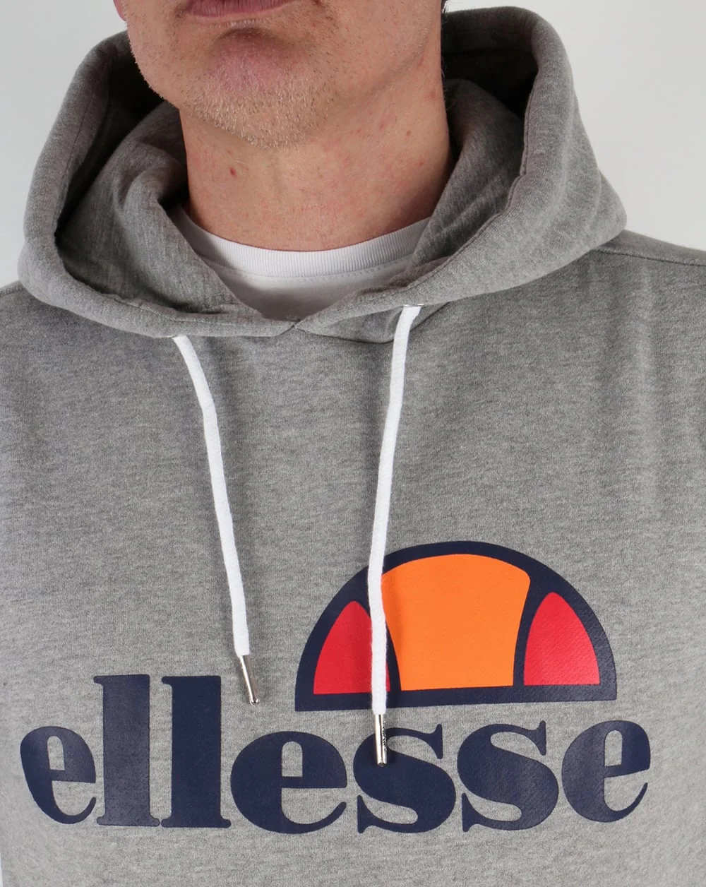 Ellesse Logo Hoody Grey Marl - Image 2