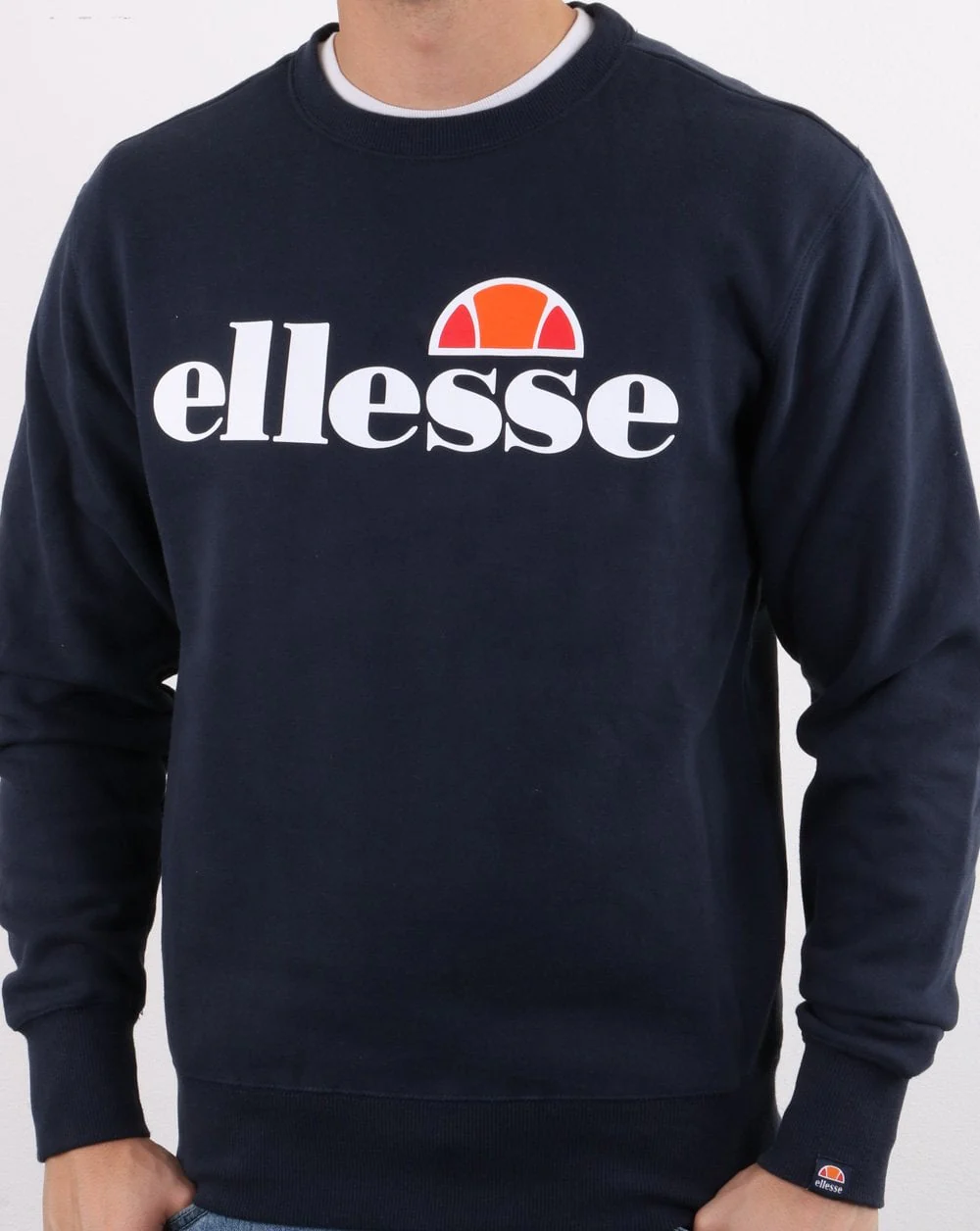 Ellesse Logo Sweatshirt Navy - Image 2