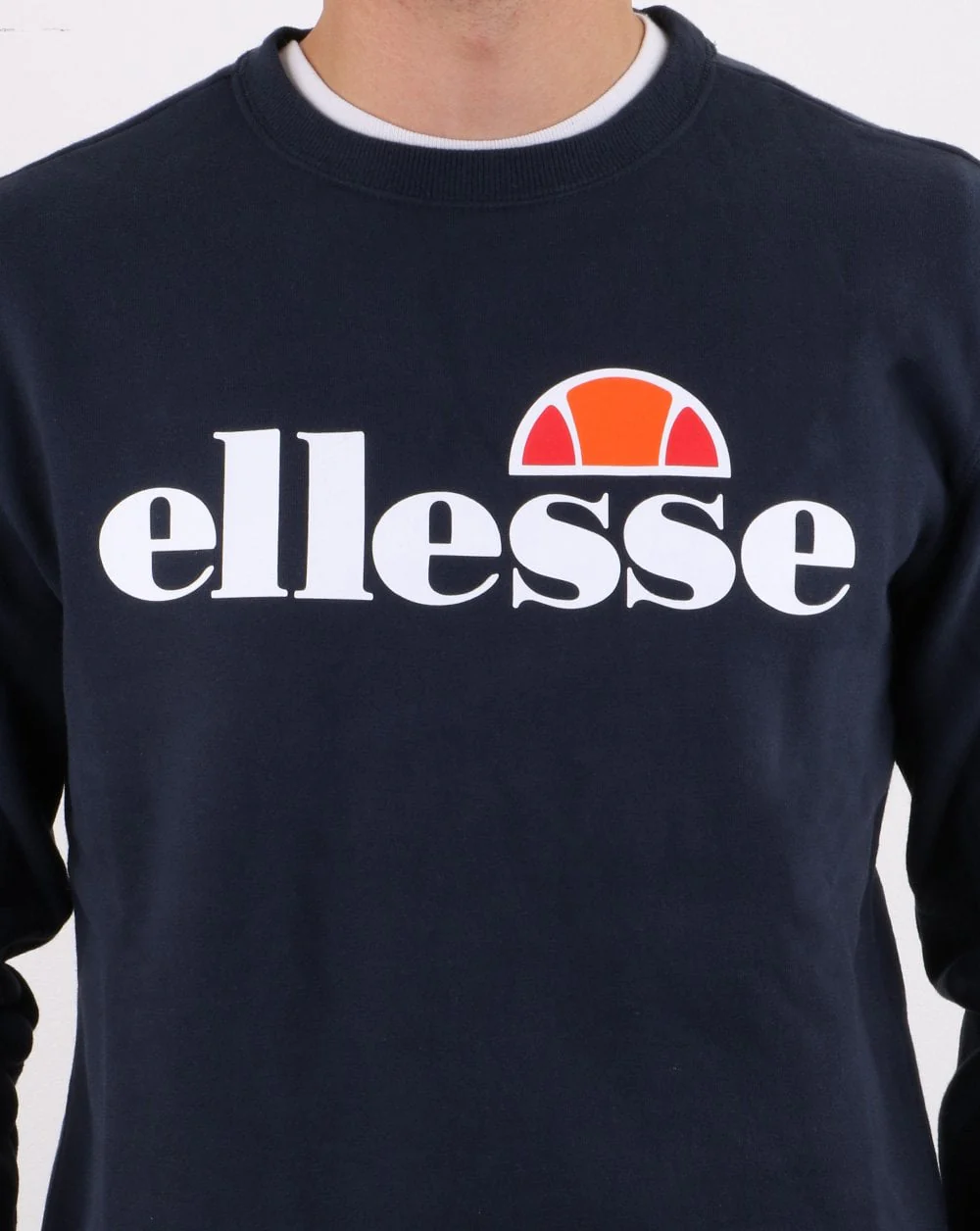 Ellesse Logo Sweatshirt Navy - Image 3