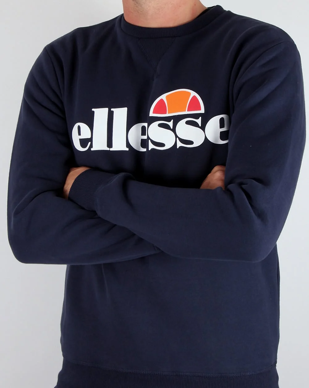 Ellesse Logo Sweatshirt Navy - Image 2