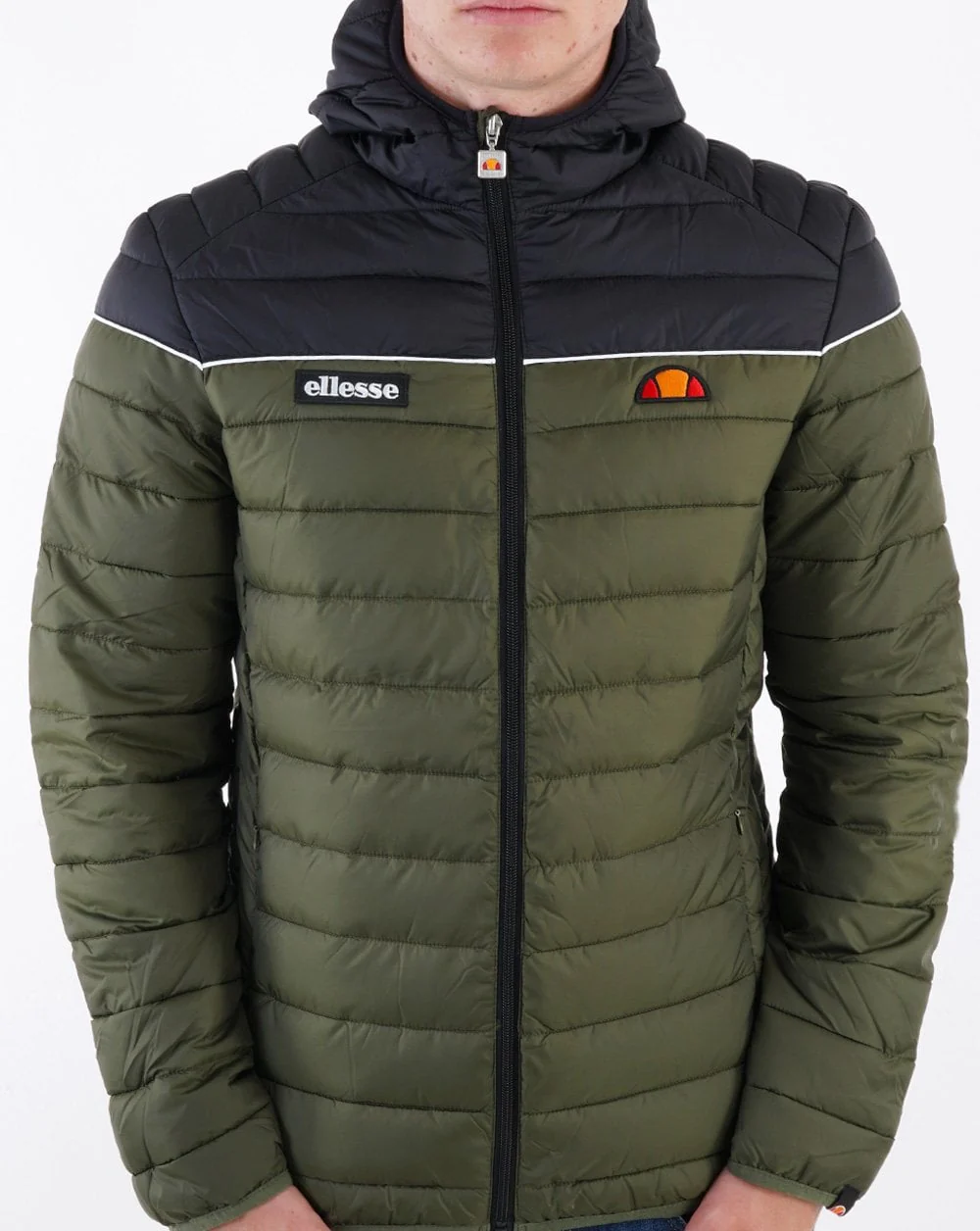 Ellesse Lombardy 2 Jacket Khaki/Black - Image 2