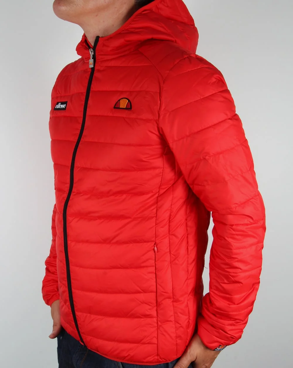 Ellesse Lombardy Bubble Jacket Red - Image 3