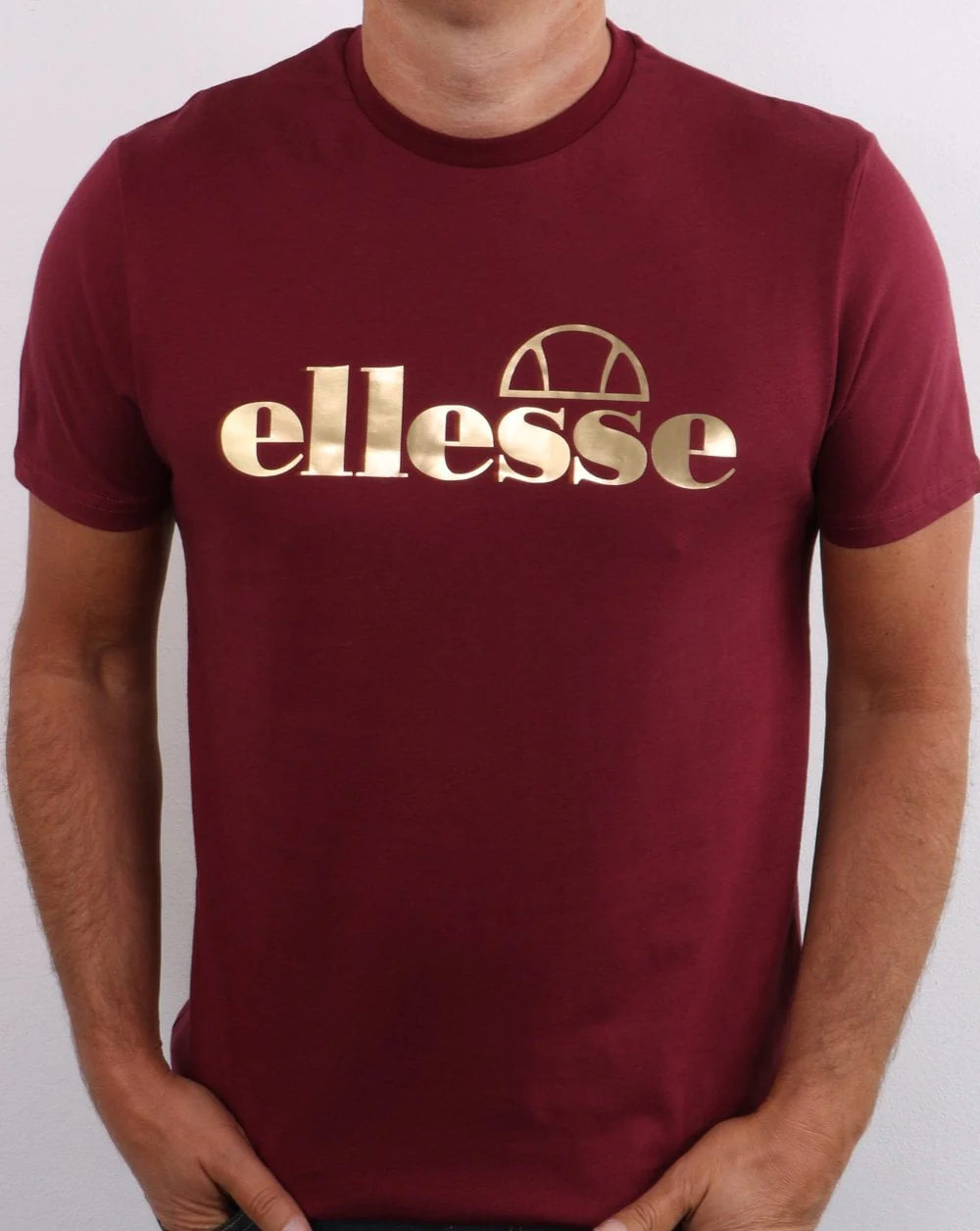 Ellesse Magi T Shirt Burgundy - Image 3