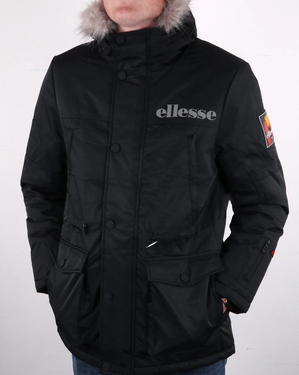 Ellesse Mazzo Parka Black - Image 4