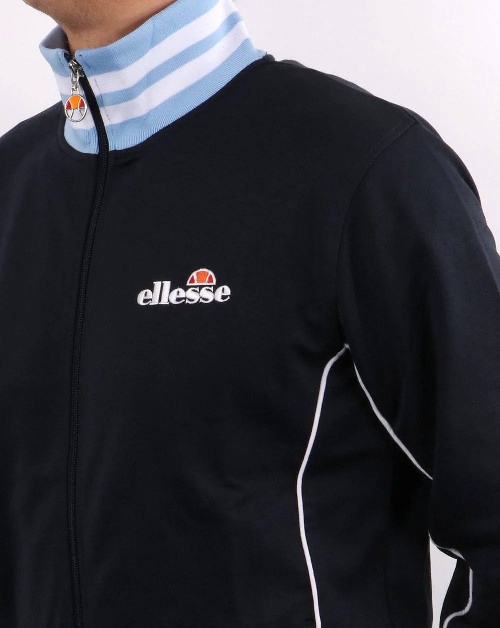 Ellesse Milano Track Top Navy / Sky - Image 3