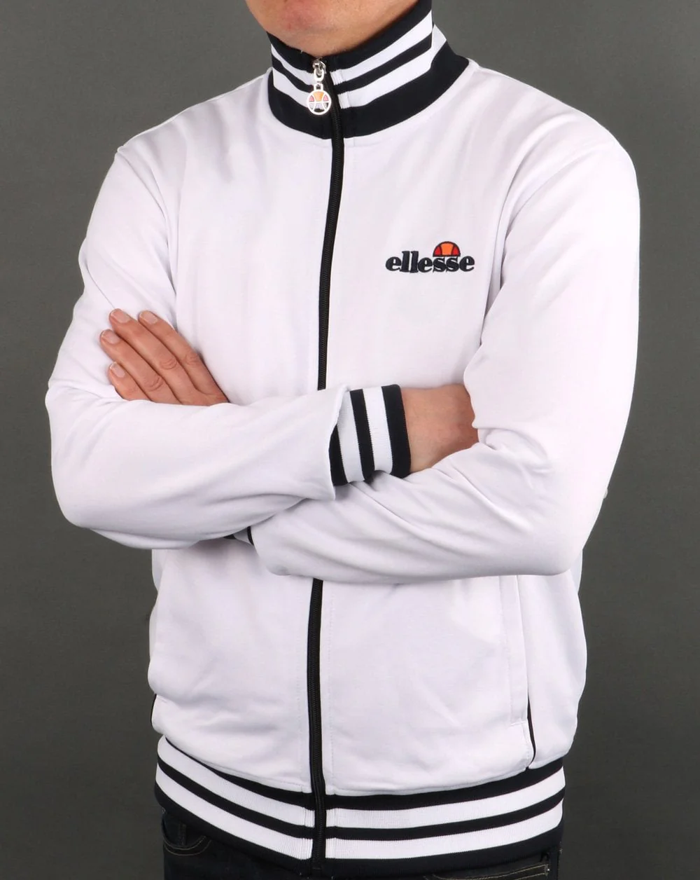 Ellesse Milano Track Top White - Image 2