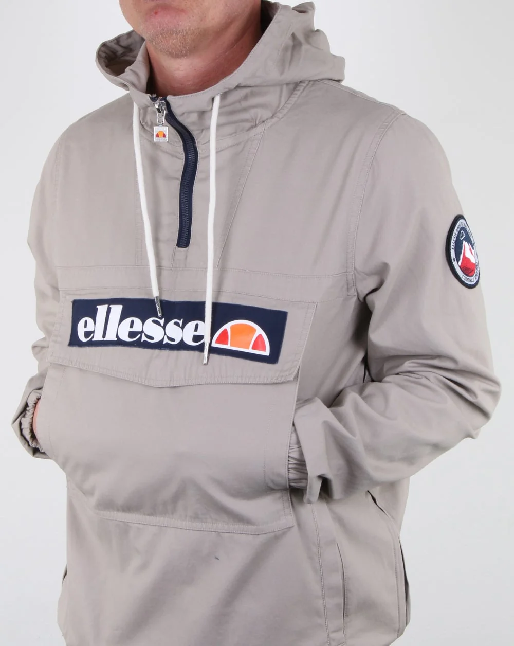 Ellesse Mont Canvas Jacket Grey Stone - Image 2