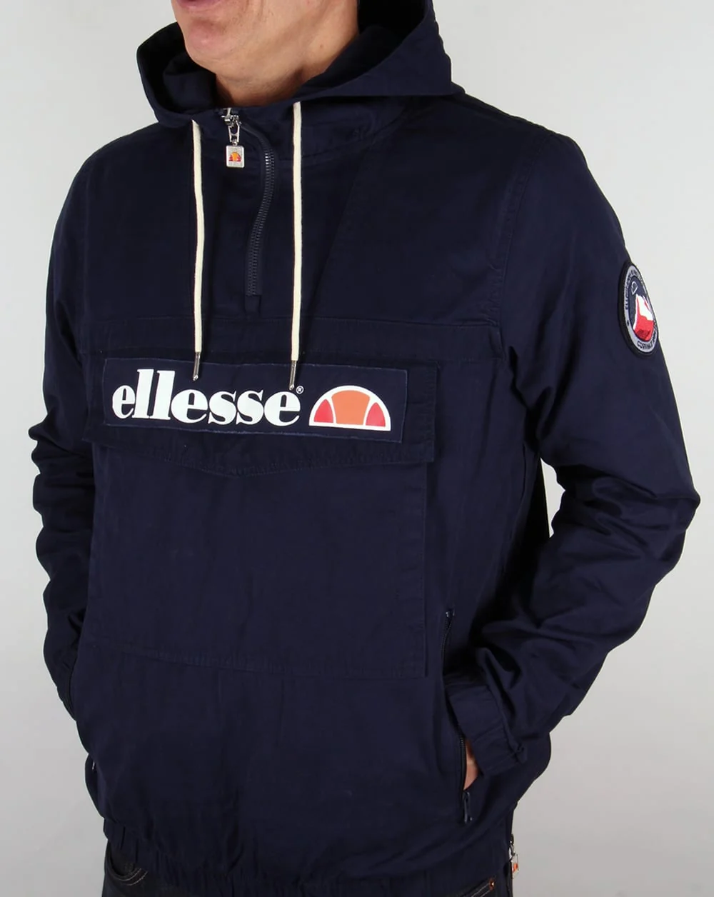 Ellesse Mont Canvas Jacket Navy - Image 3