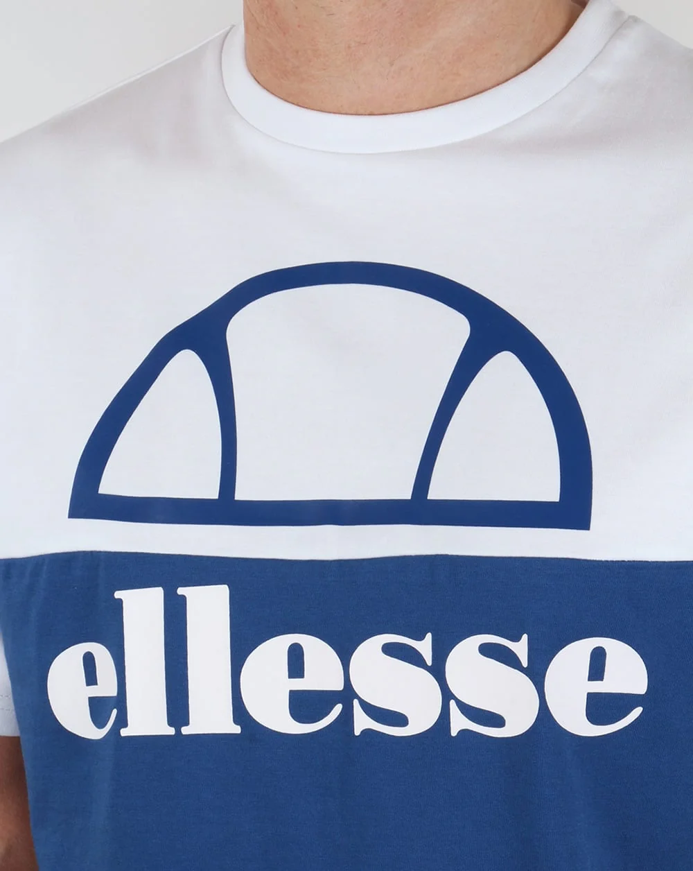 Ellesse Olympico T Shirt White/Royal - Image 2
