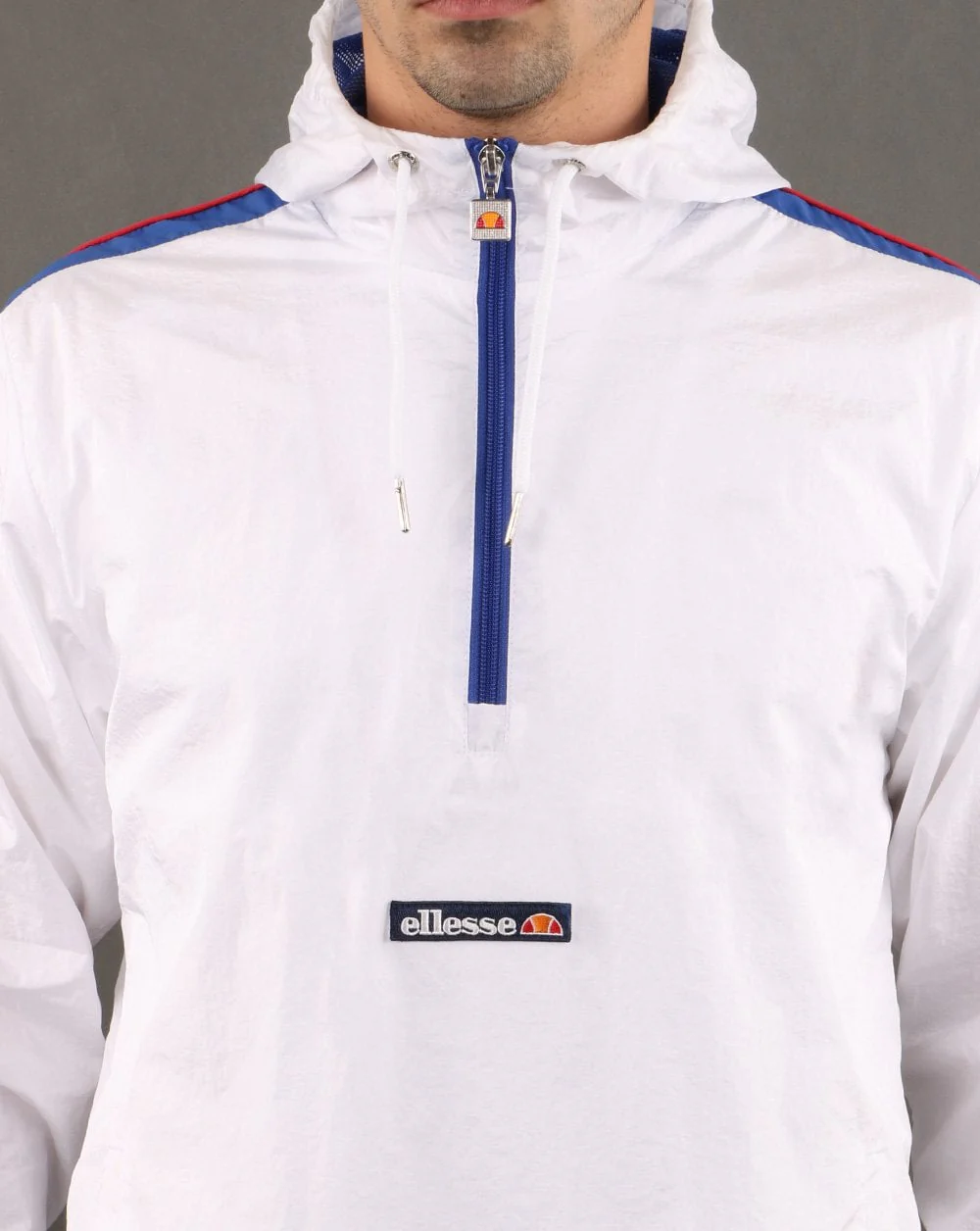 Ellesse Osiris 1/2 Zip Jacket White - Image 4