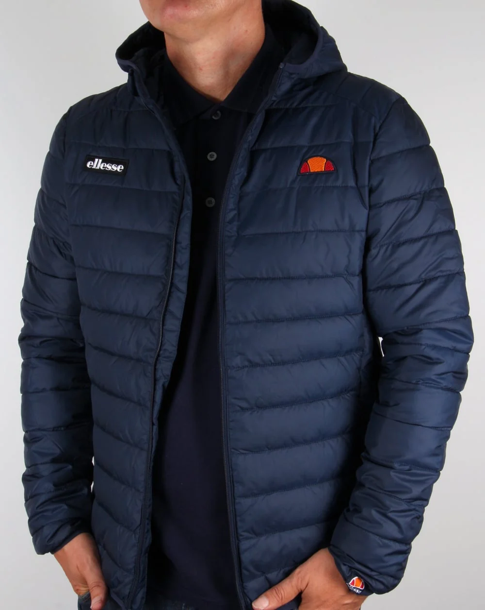 Ellesse Padded Jacket Navy Blue - Image 4