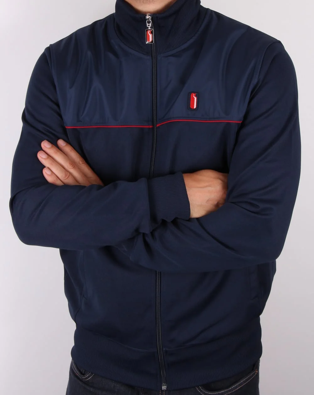 Ellesse Penguin Andalo Track Top Navy - Image 4