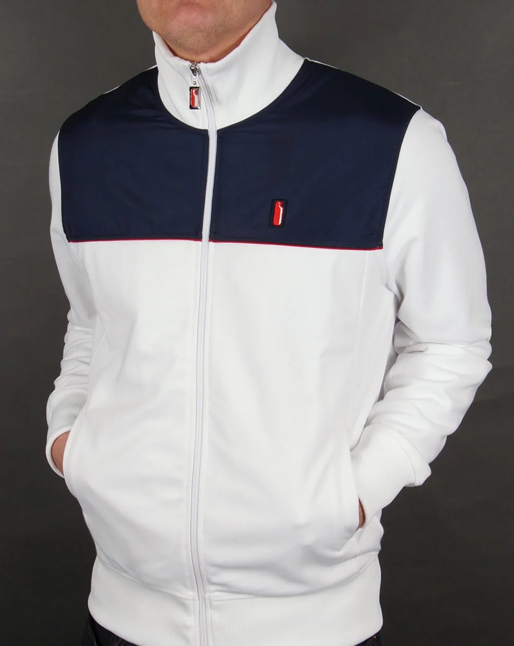 Ellesse Penguin Andalo Track Top White - Image 3