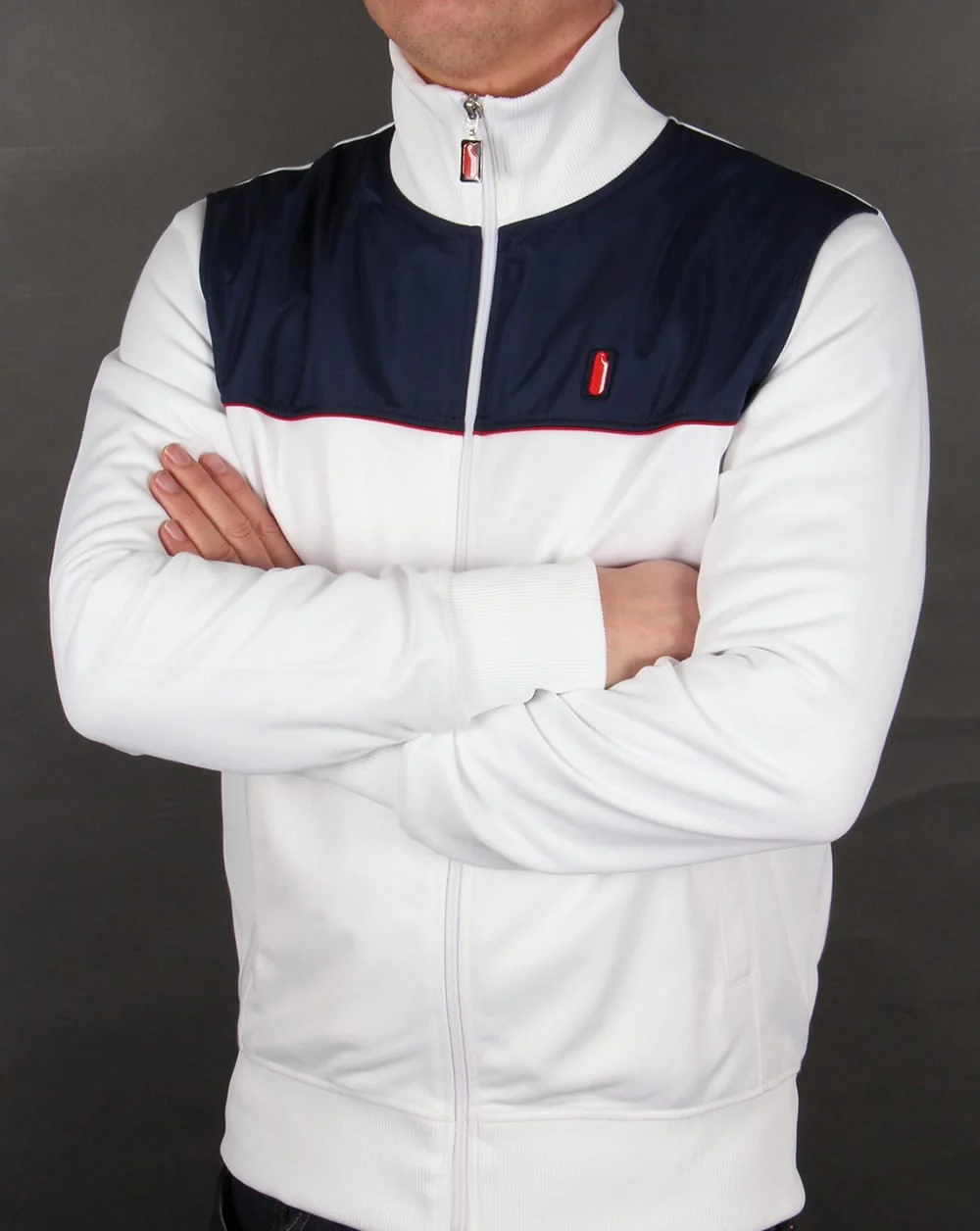 Ellesse Penguin Andalo Track Top White - Image 4
