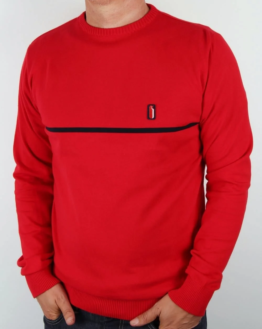 Ellesse Penguin Bormio Cotton Jumper Red
