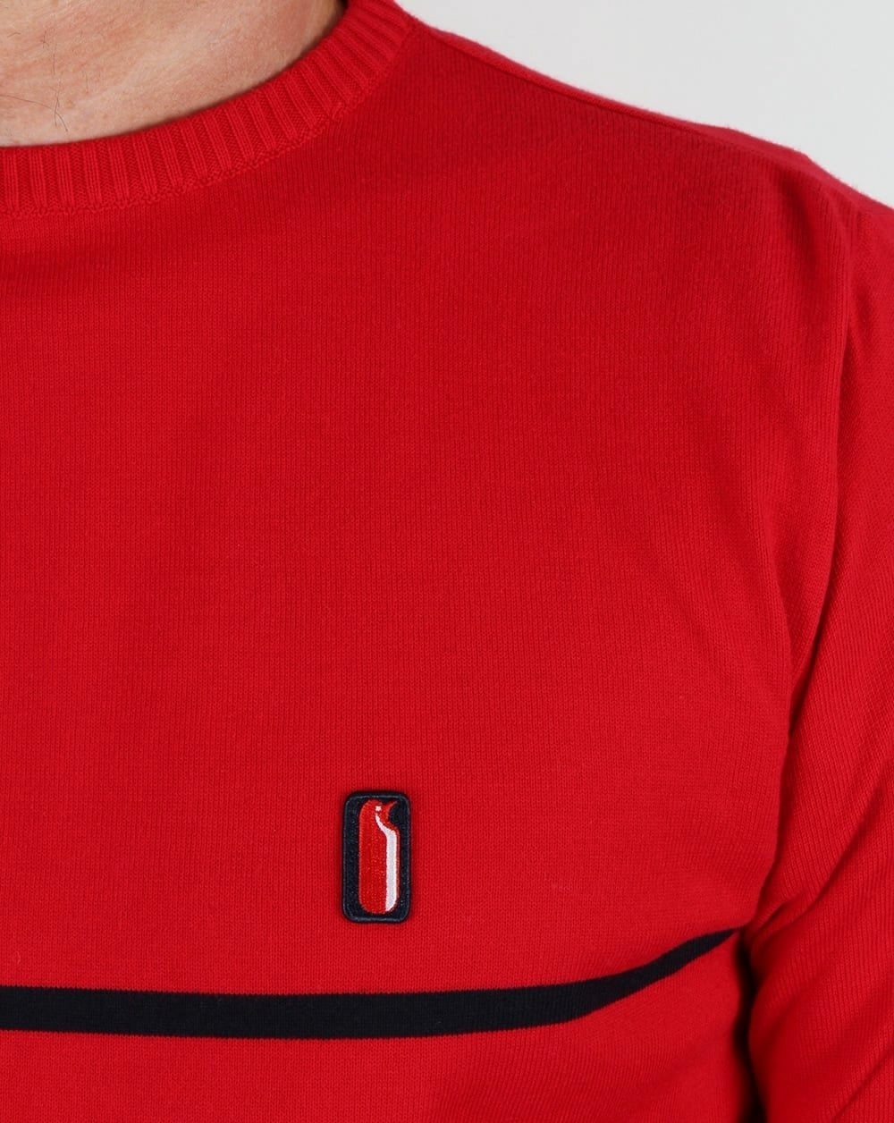 Ellesse Penguin Bormio Cotton Jumper Red - Image 2