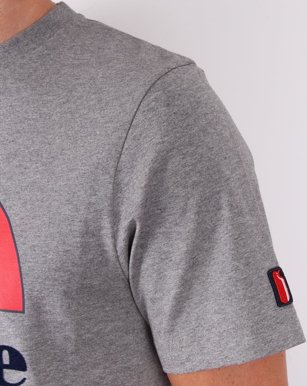 Ellesse Penguin Logo T-shirt Charcoal Marl - Image 3