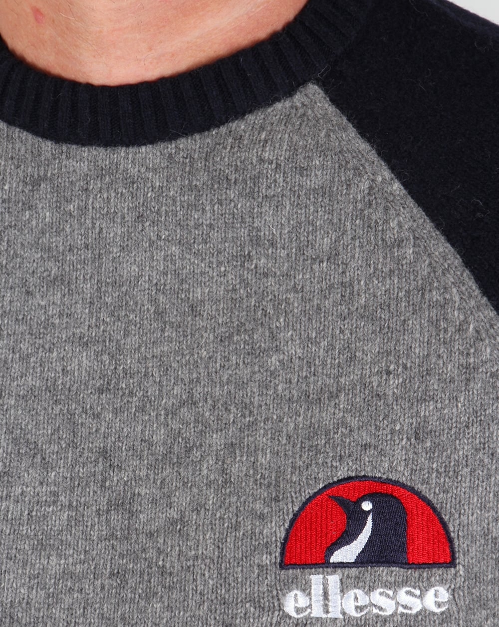 Ellesse Penguin Premium Jumper Grey / Navy - Image 2