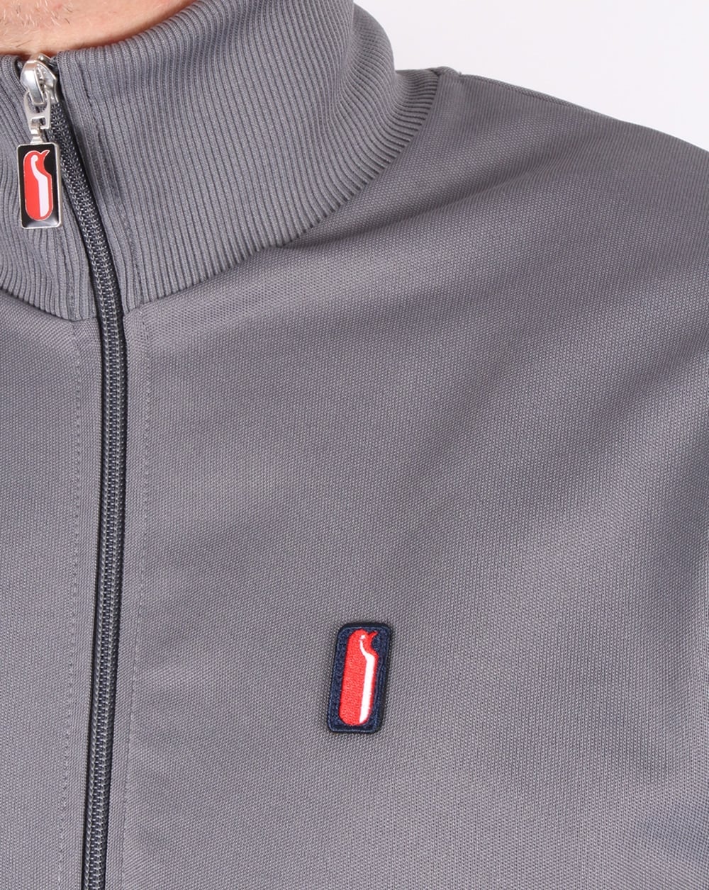 Ellesse Penguin Track Top Grey-Navy - Image 2