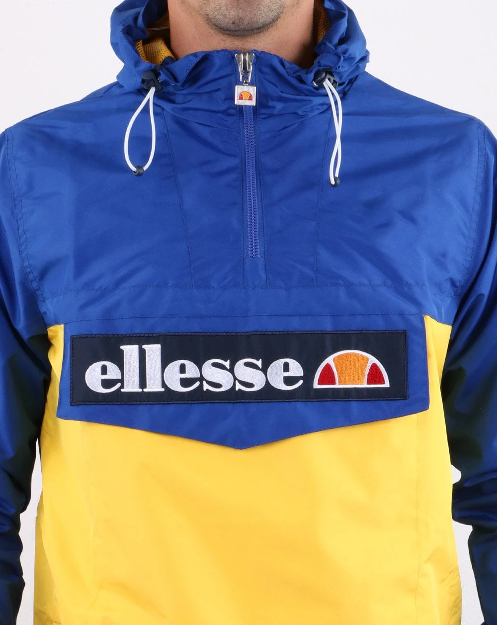 Ellesse Quarter Zip Jacket Blue/Yellow - Image 3