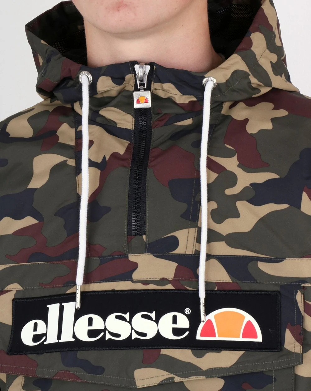 Ellesse Quarter Zip Overhead Jacket Camo - Image 2