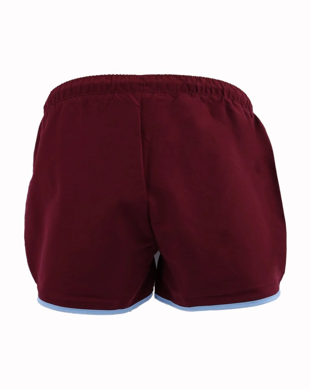 Ellesse Retro Swim Shorts Claret / Sky Blue - Image 3