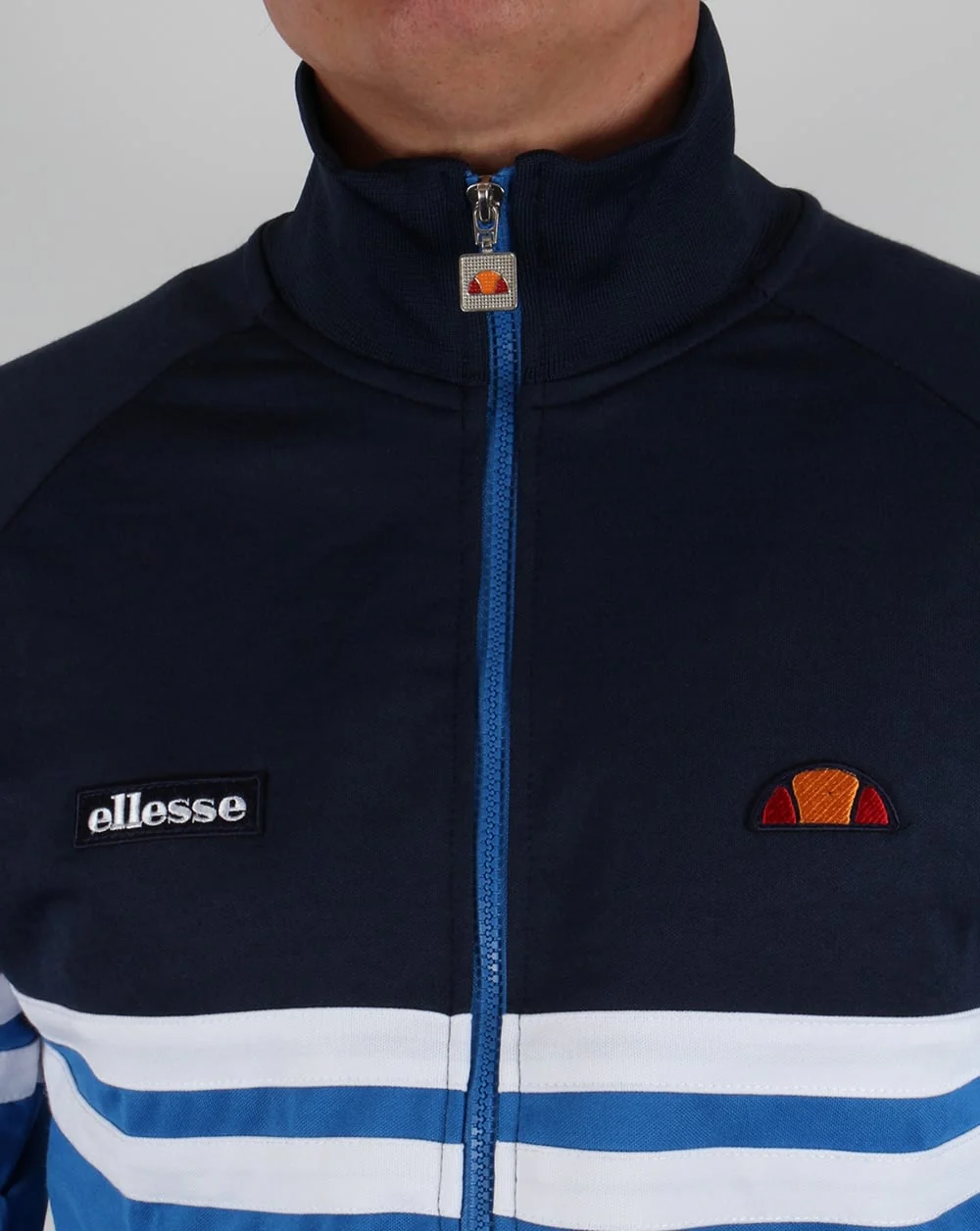 Ellesse Rimini 83 Track Top Navy/Royal Blue - Image 2