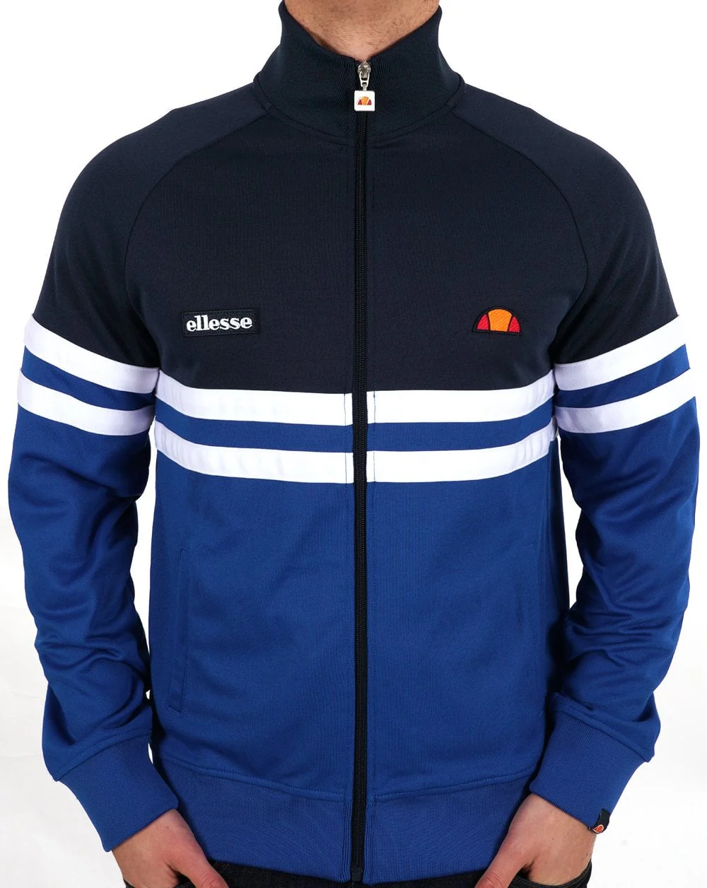 Ellesse Rimini Bex Track Top Navy Blue White - Image 3