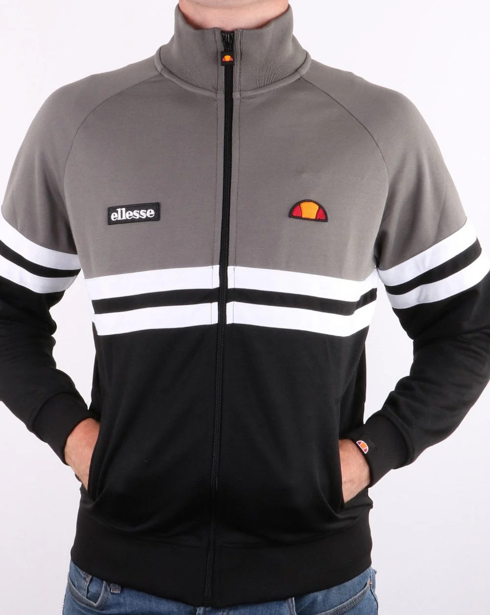 Ellesse Rimini Track Top Grey/black/white - Image 3