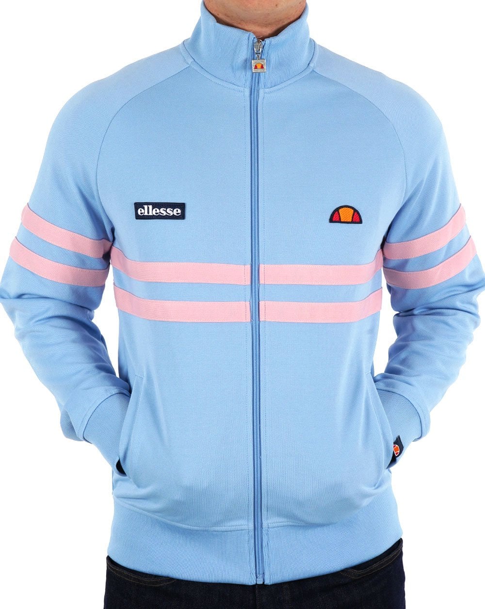 Ellesse Rimini Track Top Sky Blue/Pink - Image 2
