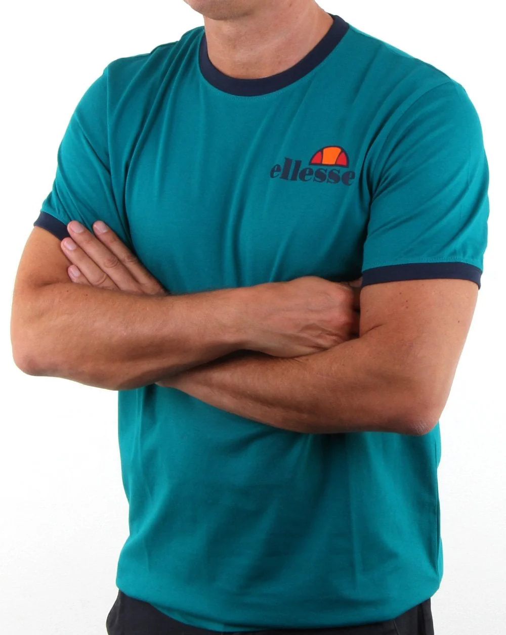 Ellesse Ringer T Shirt Fanfair Green - Image 3