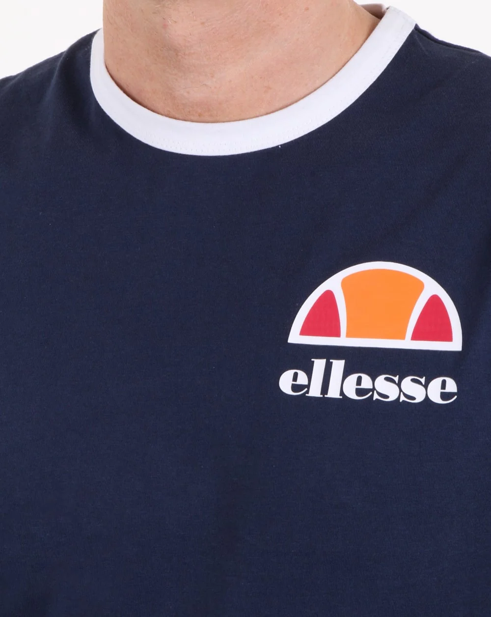 Ellesse Ringer T Shirt Navy - Image 2