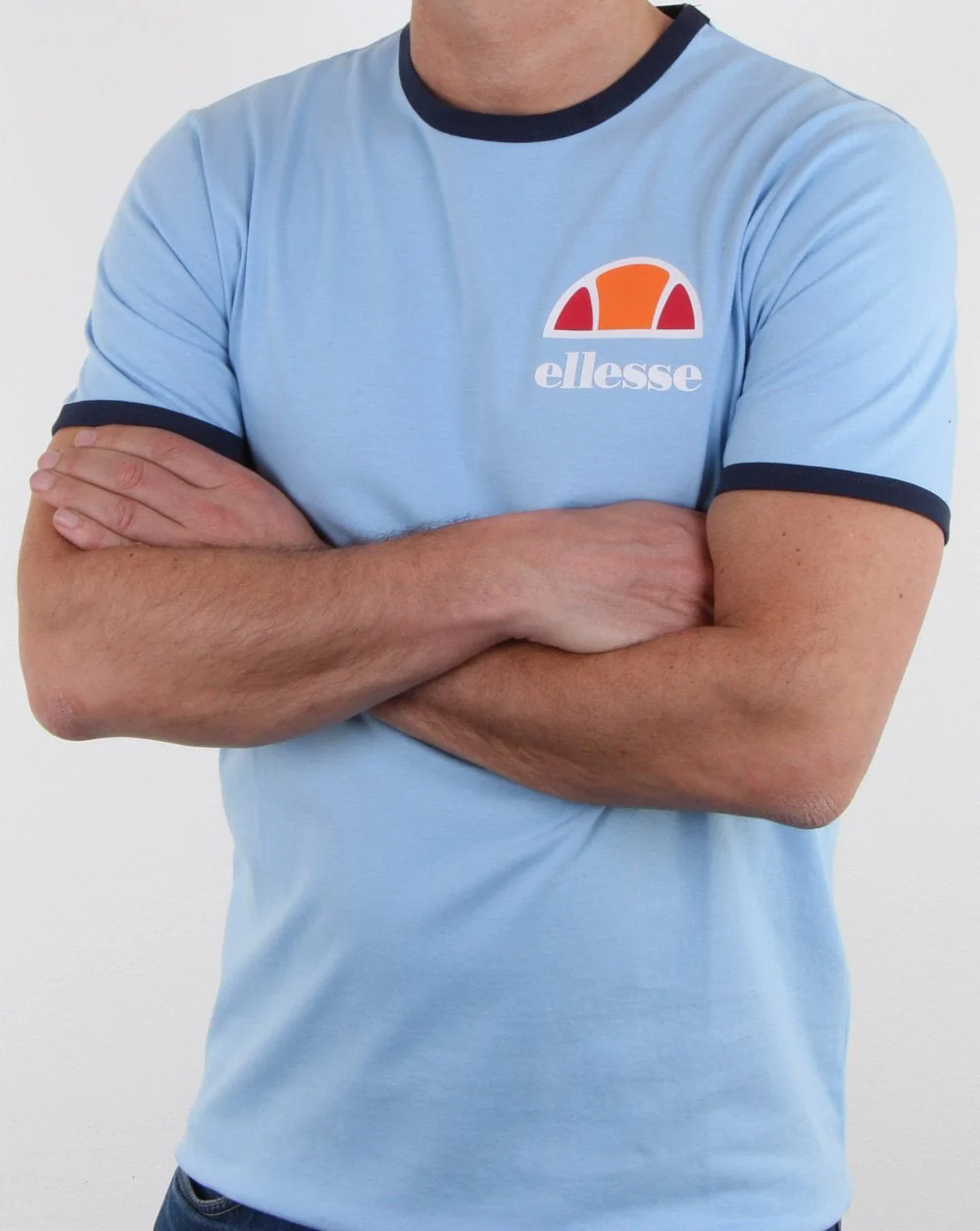 Ellesse Ringer T Shirt Sky blue - Image 2