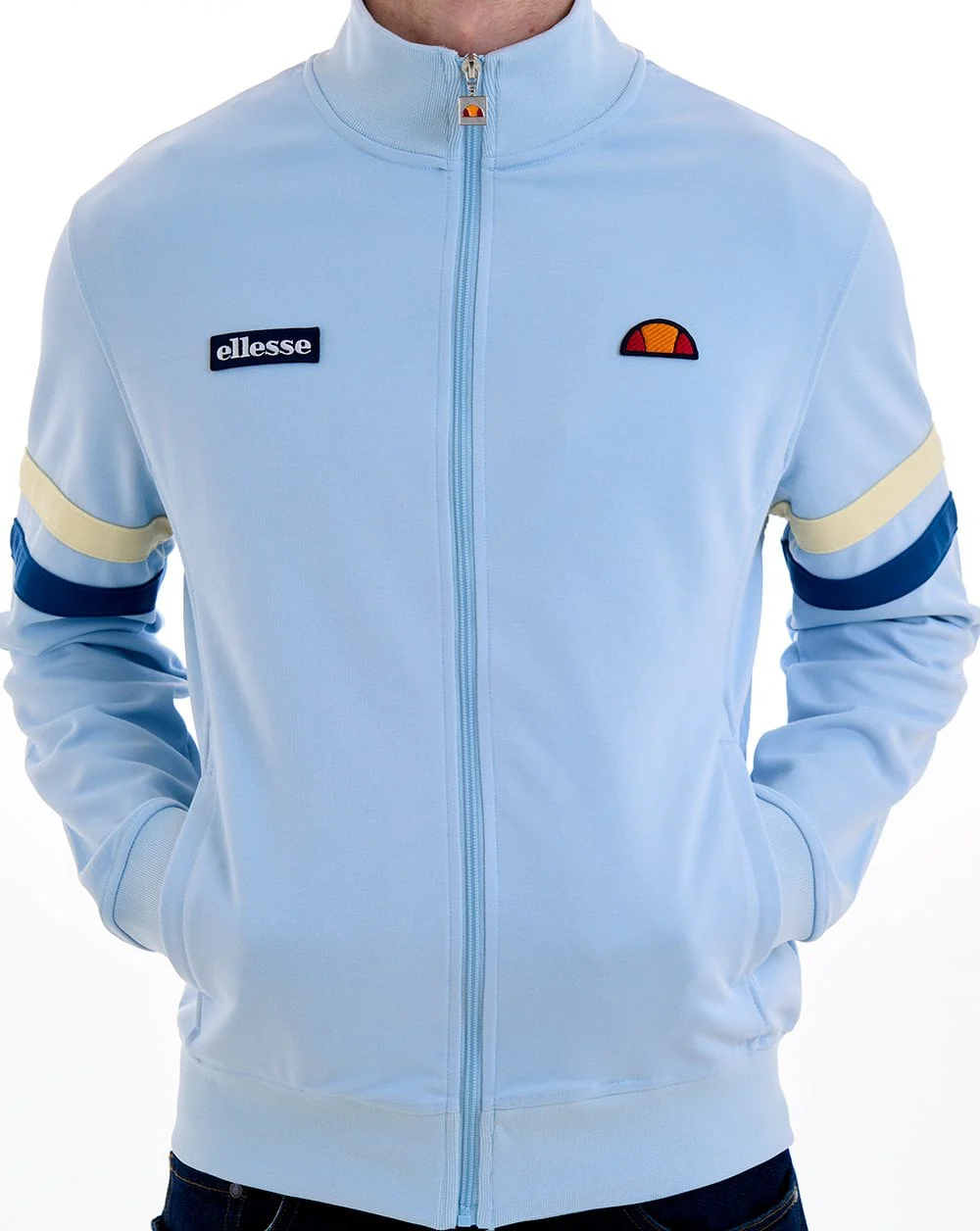 Ellesse Roma Track Top Light Blue - Image 3