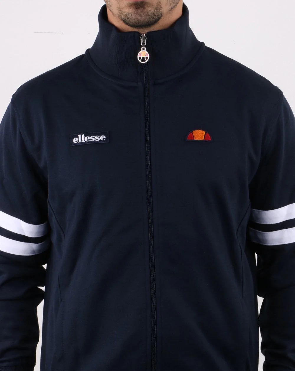 Ellesse Roma Track Top Navy/White - Image 4